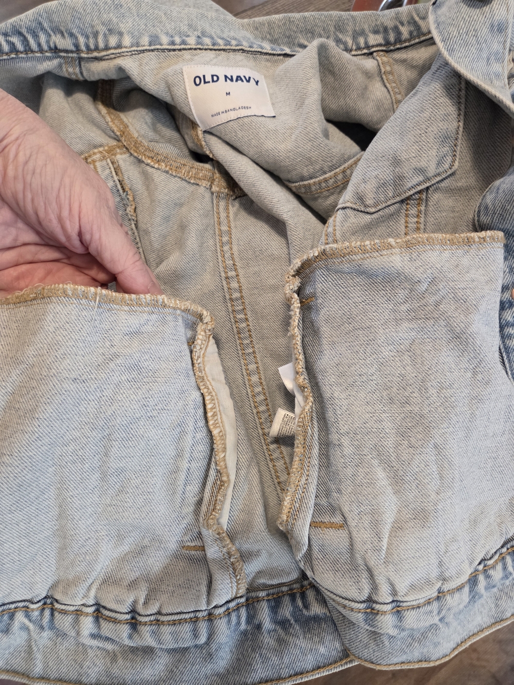 Old Navy Light Wash Denim Jacket - Women's Classic Jean Jacket - Picture 6 of 8